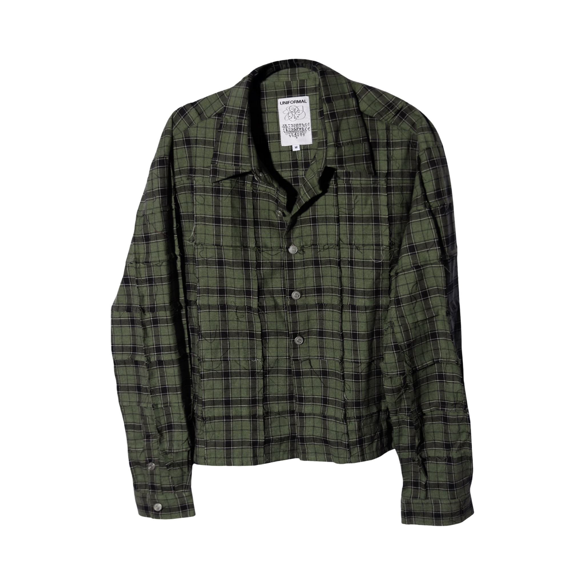 "FRAY" Patchwork Flannel (Green)