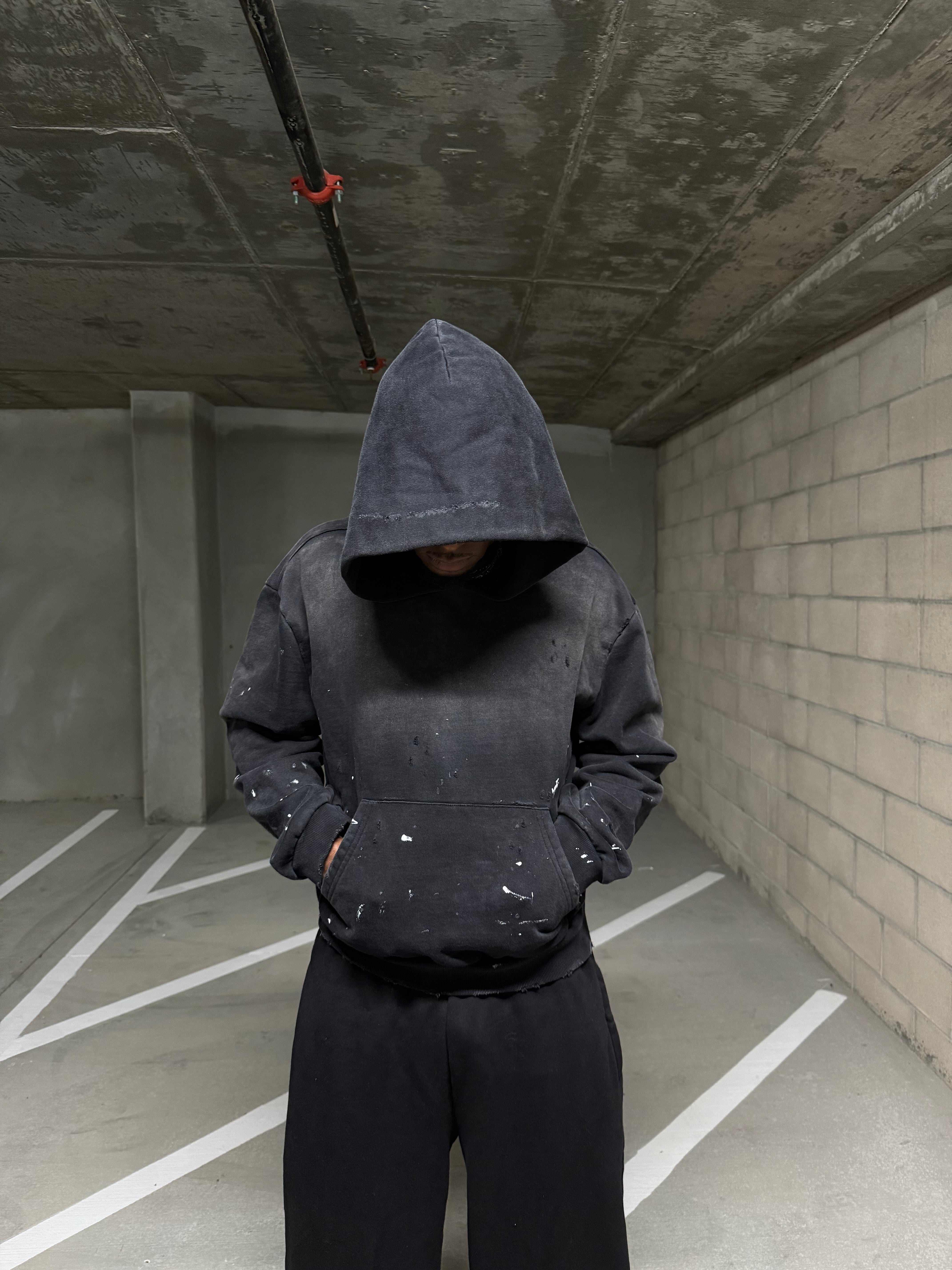 “Splatter” Hoodie - Black