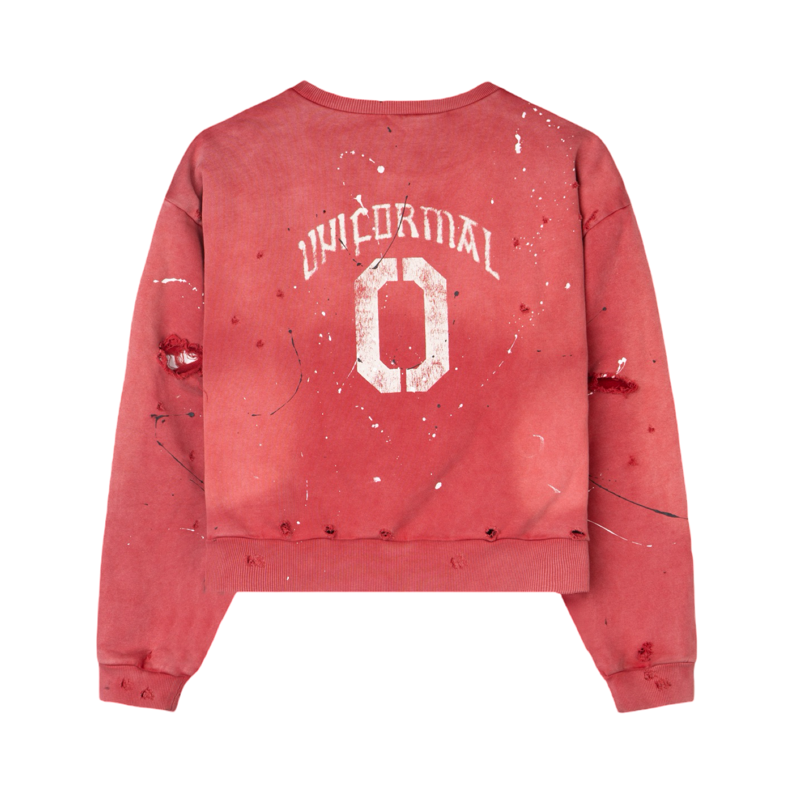 UNIFORMAL x WRAITH Distressed Crewneck