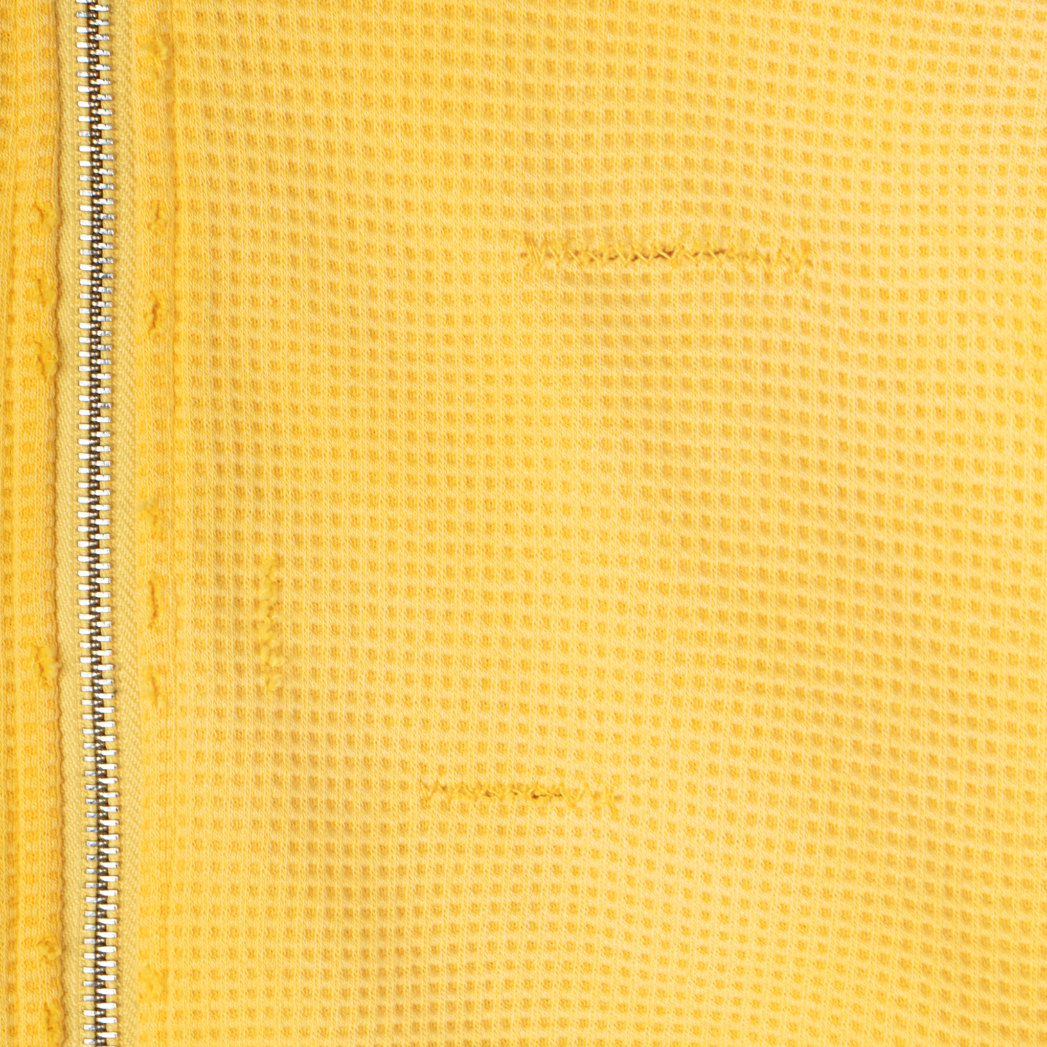 Waffle Knit Hoodie - Canary Yellow